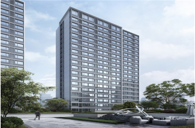 杭州市首座近零能耗住宅建筑临安美狮贵宾会官方宸锦学府主体结顶
